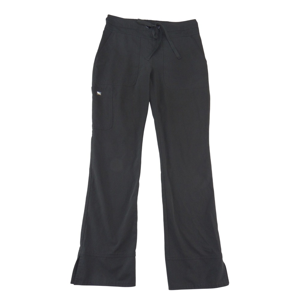 Greys Anatomy by Barco Signature Black Cargo Scrub‎ Pants Womens Large L 3274